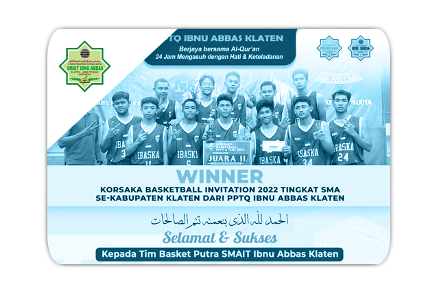 Juara 2 Korsaka Basketball Invitation 2022 Tingkat SMA Se-Kabupaten Klaten