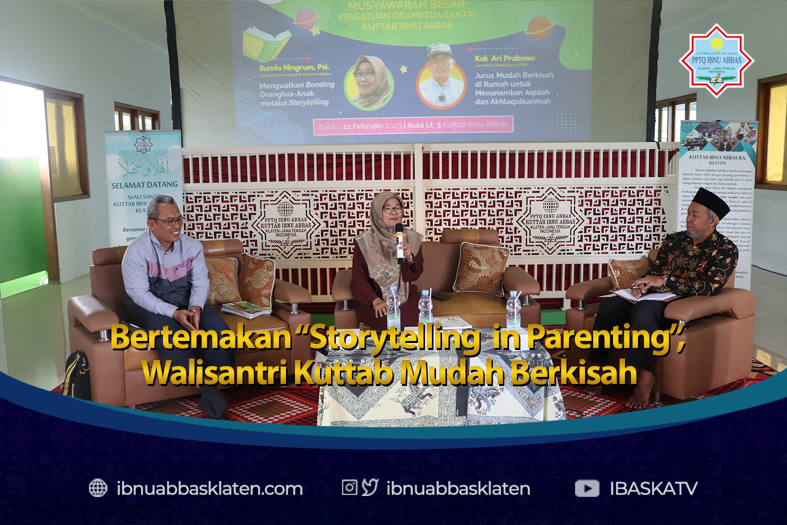 Bertemakan “Storytelling in Parentening”, Walisantri Kuttab Mudah Berkisah