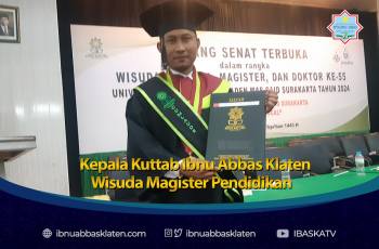 Kepala Kuttab Ibnu Abbas Klaten Wisuda Magister Pendidikan