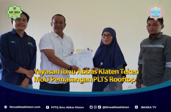 Yayasan Ibnu Abbas Teken MoU Pemasangan PLTS Rooftop