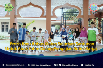 Prozis Ibnu Abbas Klaten Salurkan Santunan Untuk Anak Yatim Dalam Pengajian Rutin Warga