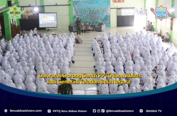 Danramil Dorong Santri PPTQ Ibnu Abbas Jadi Generasi Teladan Bela Negara